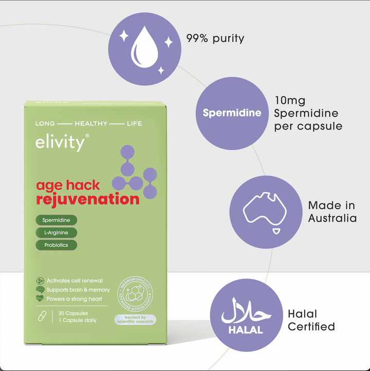 age hack rejuvenation - 10mg Spermidine